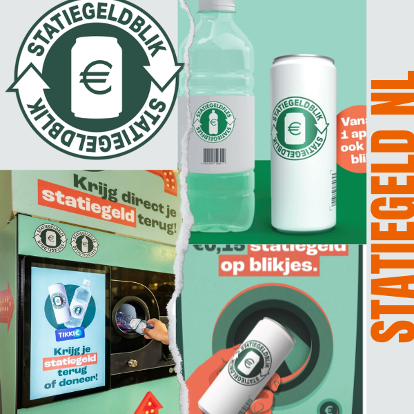 Collage Statiegeld Nederland. Opdracht periode 4 commerciële economie.