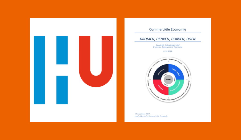 Foto logo van Hoge school Utrecht en vaardigheden die beheerst moeten worden.